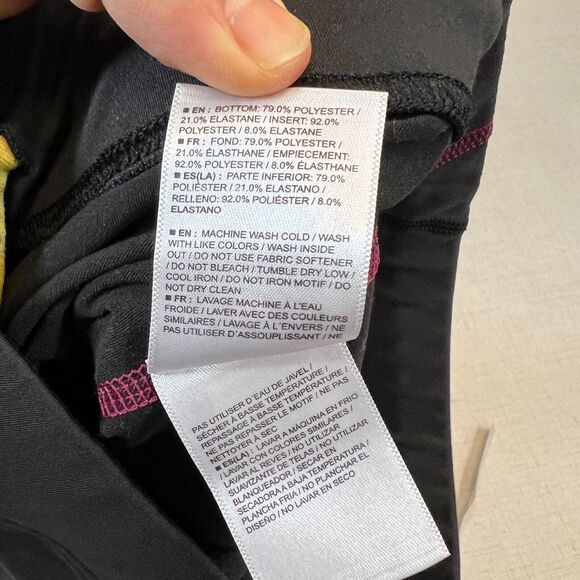 Salomon Running Tights Womens XS Extra Small Drawstring Capri Sweat Wick Stretch - Picture 8 of 11